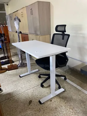 Electric Desk and Office Chair