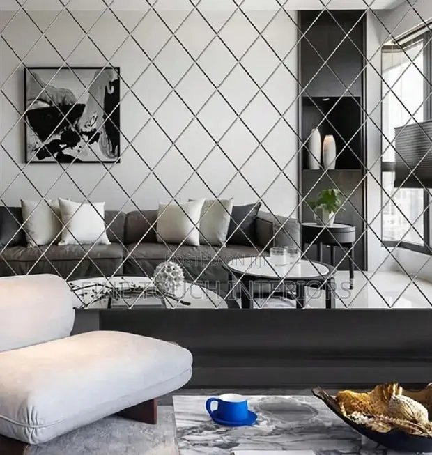 Diamond Acrylic Mirrors for Living Room - 1
