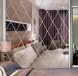 Bedroom Diamond Acrylic Wall Mirror - 1