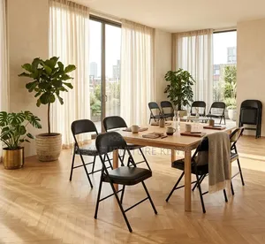 Boss Office Products Leather Foldable Chair
