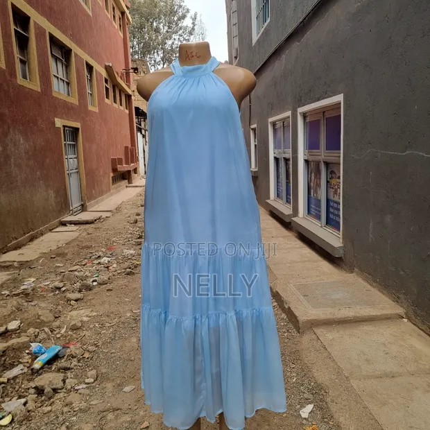Used Baby Blue Turtleneck Dress - XL - 1