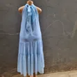 Used Baby Blue Turtleneck Dress - XL - 2