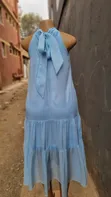 Used Baby Blue Turtleneck Dress - XL - 3