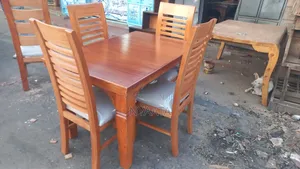 4-Seater Dining Set - Pure Mahogany