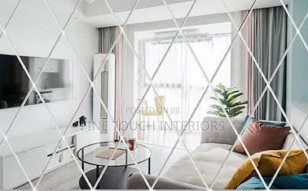 Diamond Acrylic Wall Decor Mirror - 1