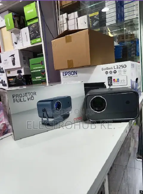 CY900 Smart Projector with Android 13, Full HD, WiFi + Bluetooth - 1