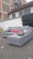Sofa ya L-Shape ya Viti Vitano - Mpya Kabisa - 2
