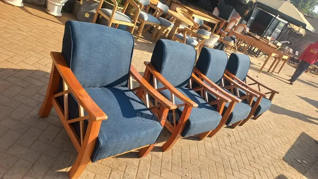 Four Seater Open Sofa - Brand New Mahogany - 1