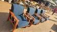 Four Seater Open Sofa - Brand New Mahogany - 1