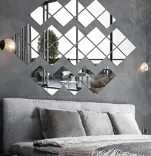 Radiant Diamond Acrylic Wall Mirrors - 1