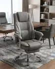 Brand New Leather Office Chair with Footrest - 5