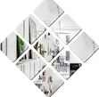 Diamond Shape Acrylic Wall Mirrors - 1