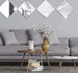 Diamond Shape Acrylic Wall Mirrors - 2