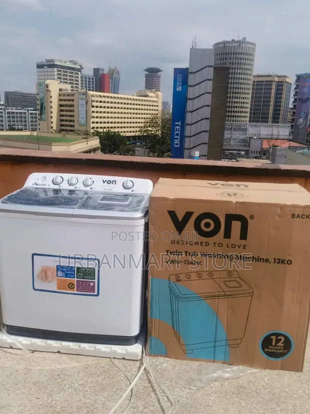 Von 13KG Twin Tub Washing Machine - 1