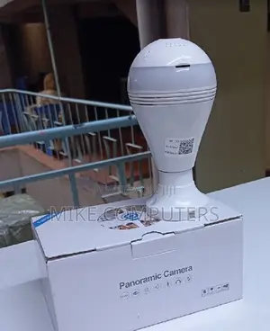 Kamera ya Usalama ya Bulb ya CCTV Isiyo na waya ya Panoramic ya 360°