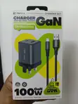 Remax 100W PD Dual Port Charger (Type-C & USB) - Black - 2