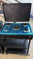 Olelon 4+1 Standing Gas Cooker with Shelves - 2