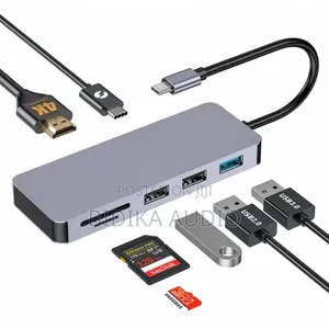 USB-C Adapter Hub for Laptops & MacBooks