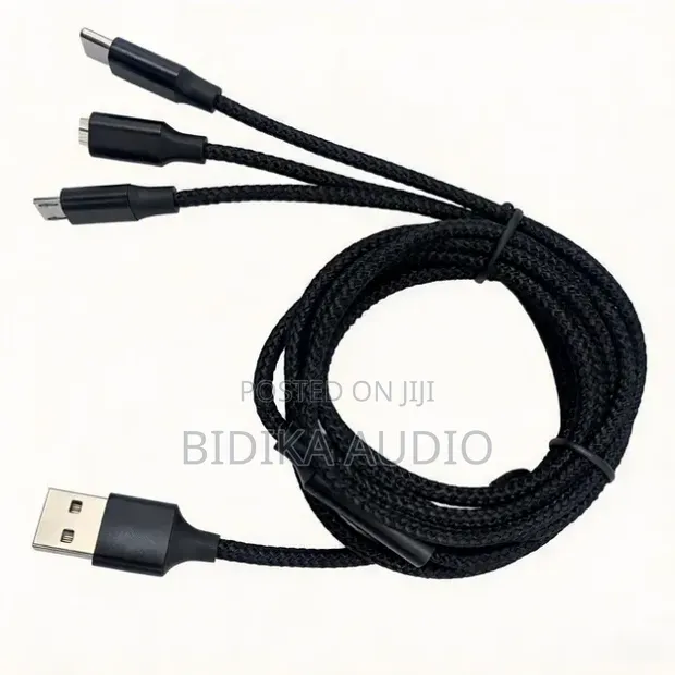 Cable ya Kucharge Haraka 3-in-1 - 1