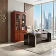 Executive Two-Door Office Cabinet - Mahogany - 4