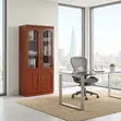 Executive Two-Door Office Cabinet - Mahogany - 5