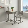 Modern Brown Height Adjustable Reclining Kids Desk Chair - 3