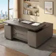 Modern Executive Lockable Office Desk - 1600mm - 5