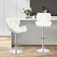 Modern Adjustable Bar Stool - White - 2