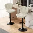 Modern Adjustable Bar Stool - White - 4