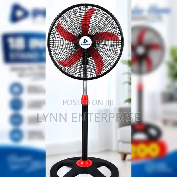 Premier 18-Inch Standing Fan - Quiet Motor, Variable Speed - 1