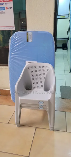 Waiting Bay Plastic Chairs - Brand New