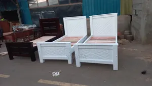 3x6 White Bed