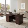 Mahogany Modern 140cm Executive Home Office Desk - 2