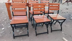 Six Garden Chairs with Umbrella