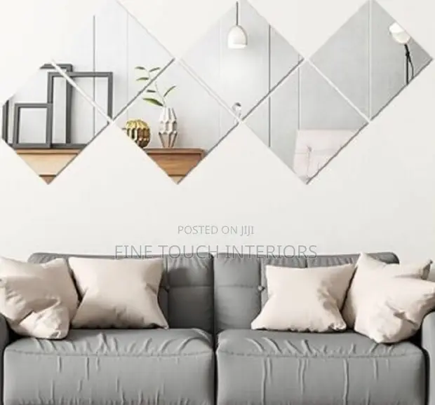 Diamond Elegant Acrylic Wall Decor Mirrors - 1