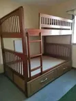 4x6 Double Decker Mahogany Bed with Drawers - 2