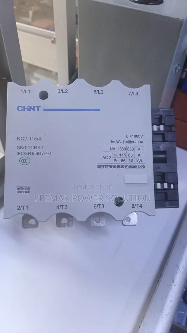 Chint NC2-115/4 200A Contactor with Interlock - 1