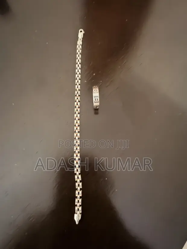Silver 925 Bracelet and Ring - Cartier Style - 1