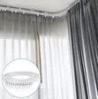 Bendable Curtain Rails - Flexible Track for Curved Windows - 1