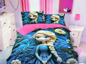 Modern 4x6 Duvet Set - Cartoon Design