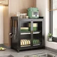 Minimalist Kitchen Countertop Dish Rack with Drawers - 1