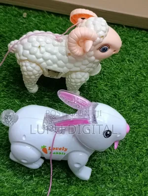 Battery Operated Bunny Rabbit and Sheep Toys