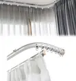 Bendable Curtain Rails - Adjustable Curved Window Track - 2