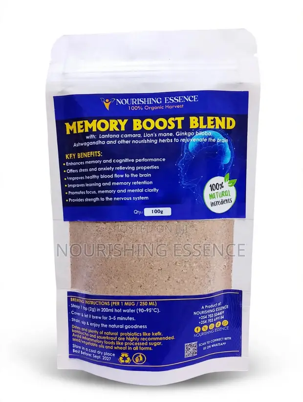 Memory Boost Blend - Lantana Camara, Lion's Mane, Ginkgo Biloba, Ashwagandha - 1