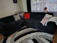 L-Shaped Sofa - Black Suede - 1