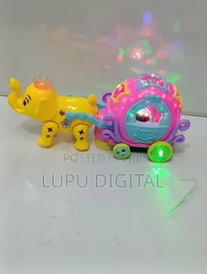 Elephant Ride-On Car with Battery and Sound