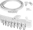 6 Meter Bendable Curtain Rails - Modern Curved Track - 1