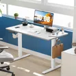 1.2m Electric Height Adjustable Sit-Stand Desk - White - 2