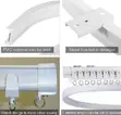 Bendable Curtain Rails - Flexible Window Rail - 2
