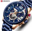 Men's Curren Chronograph Watch #8395 - 4